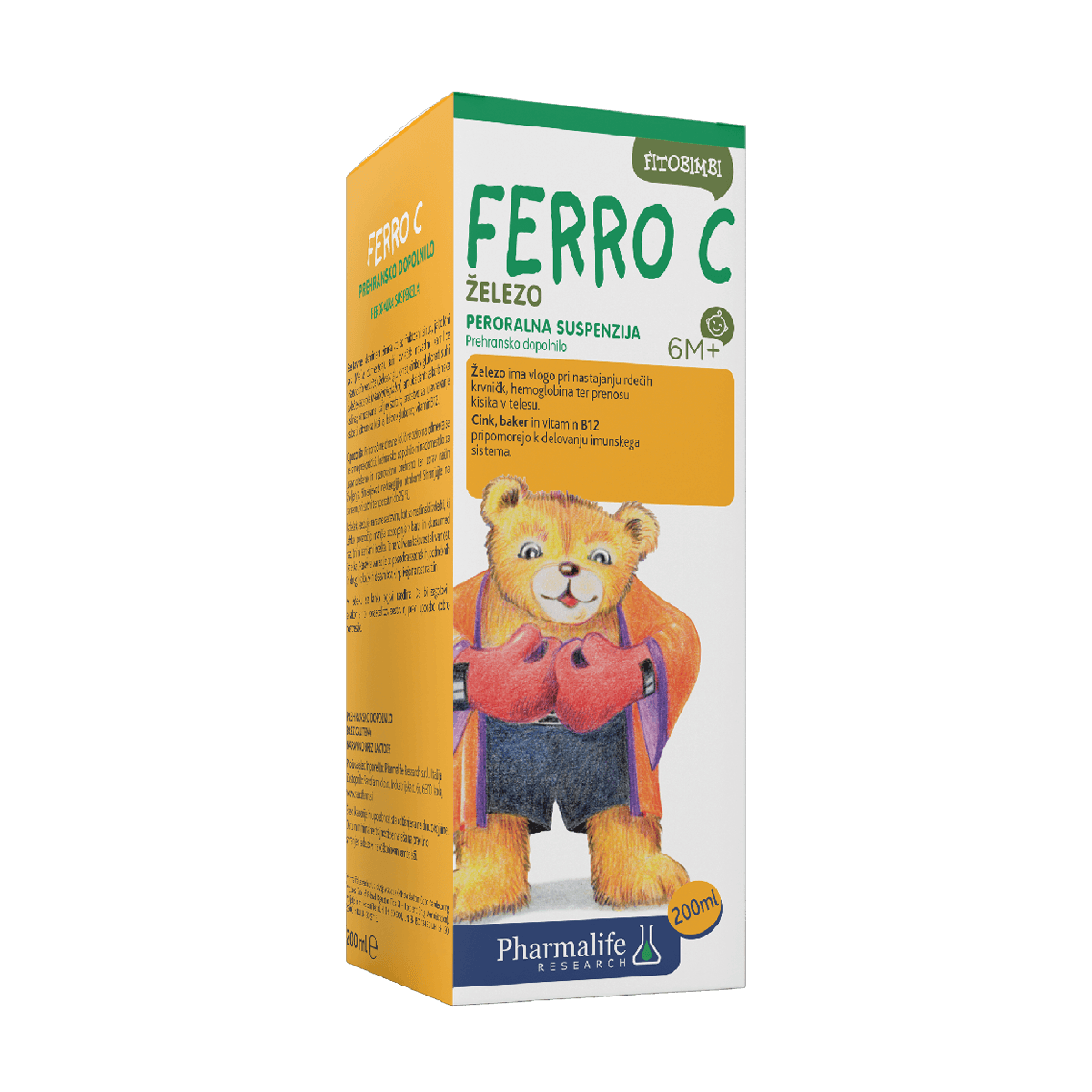 Fitobimbi FERRO C suspenzija železo embalaža