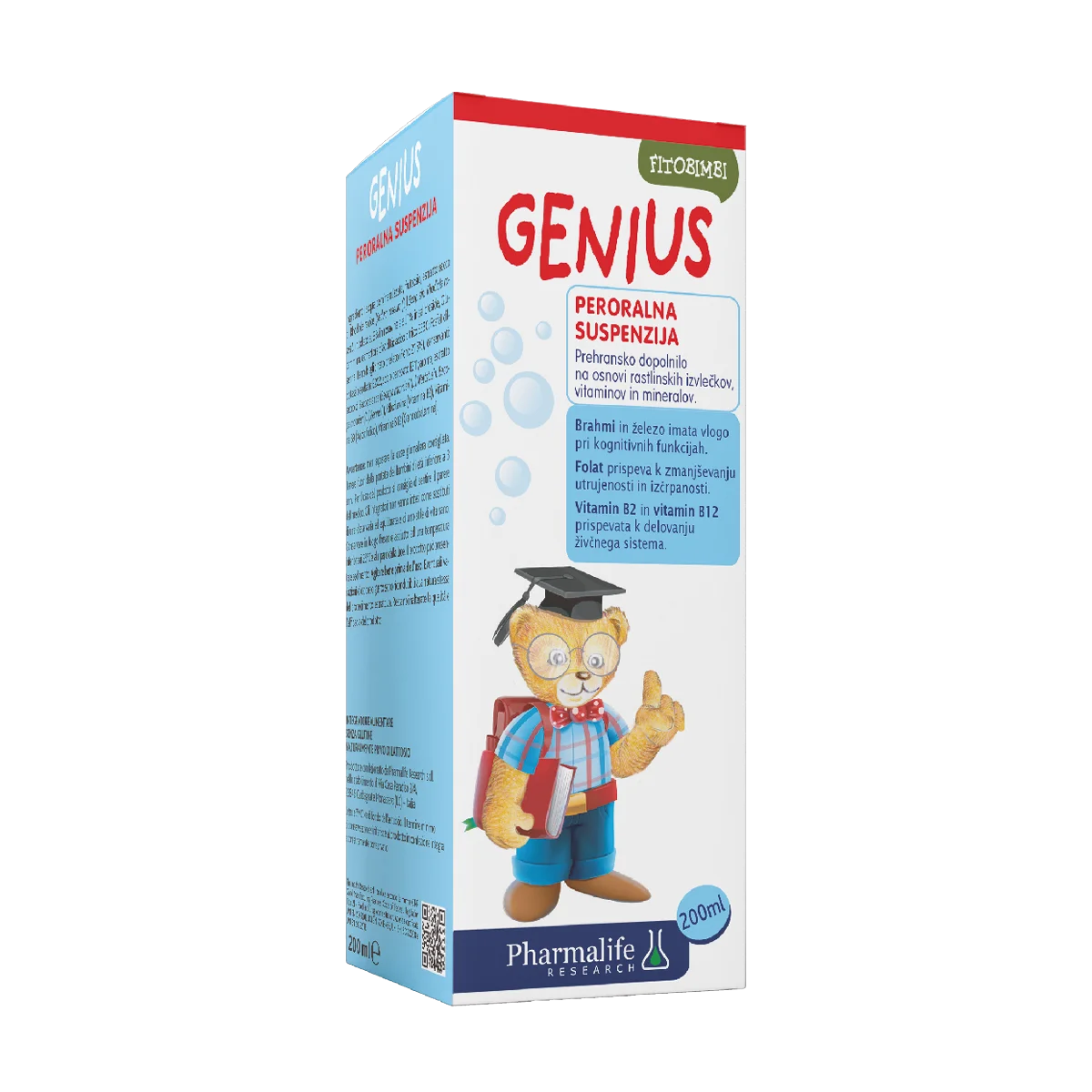 Fitobimbi GENIUS_težava s koncentracijo in učenjem otrok_embalaža