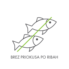 Brez priokusa po ribah.