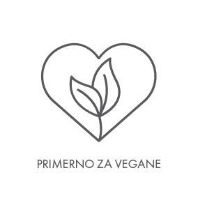 Primerno za vegane.