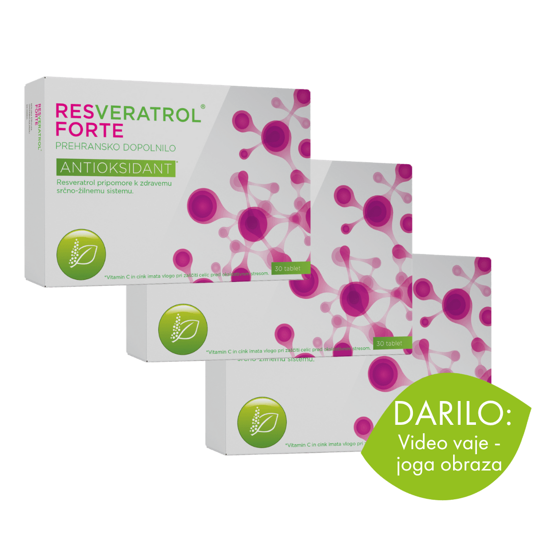 Resveratrol - prehransko dopolnilo za zdrav srčno žilni sistem 2+1 gratis_Darilo