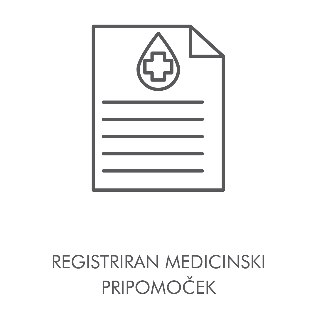 Registriran medicinski pripomoček.