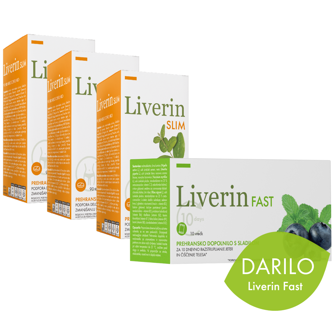 Celovit program hujšanje 3 x Liverin Slim_darilo