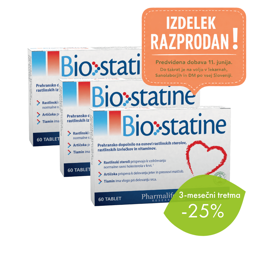Biostatine 3 kos za uravnavanje holesterola
