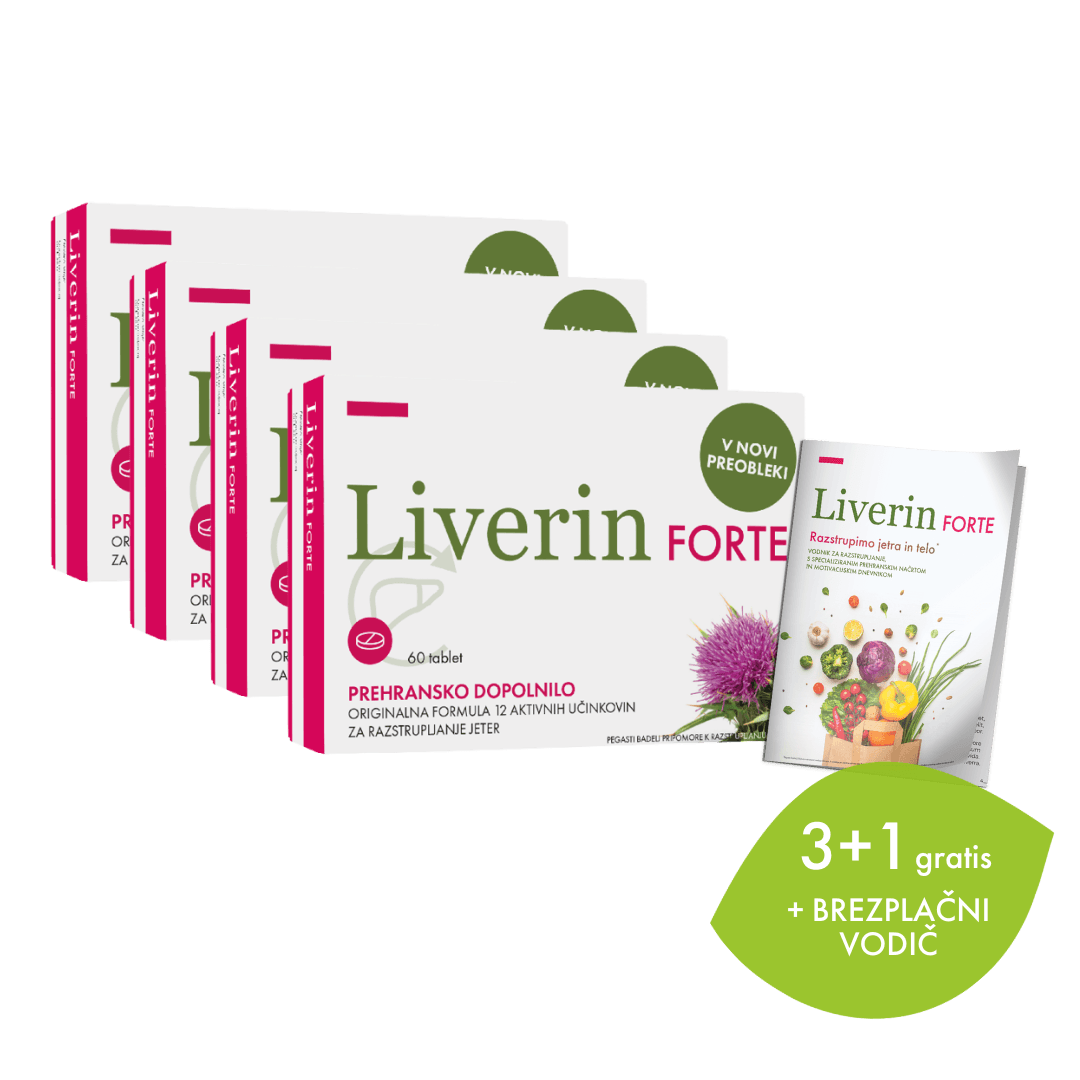 Liverin Forte 3+1 gratis z vodičem